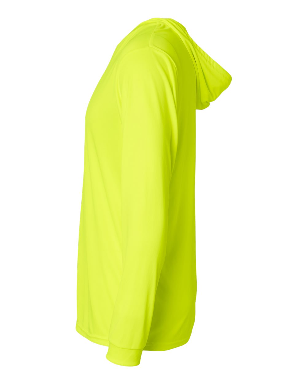 Unisex Bahama Performance Hooded Long Sleeve T-Shirt - DirectSide - B10571162 - Safety Green