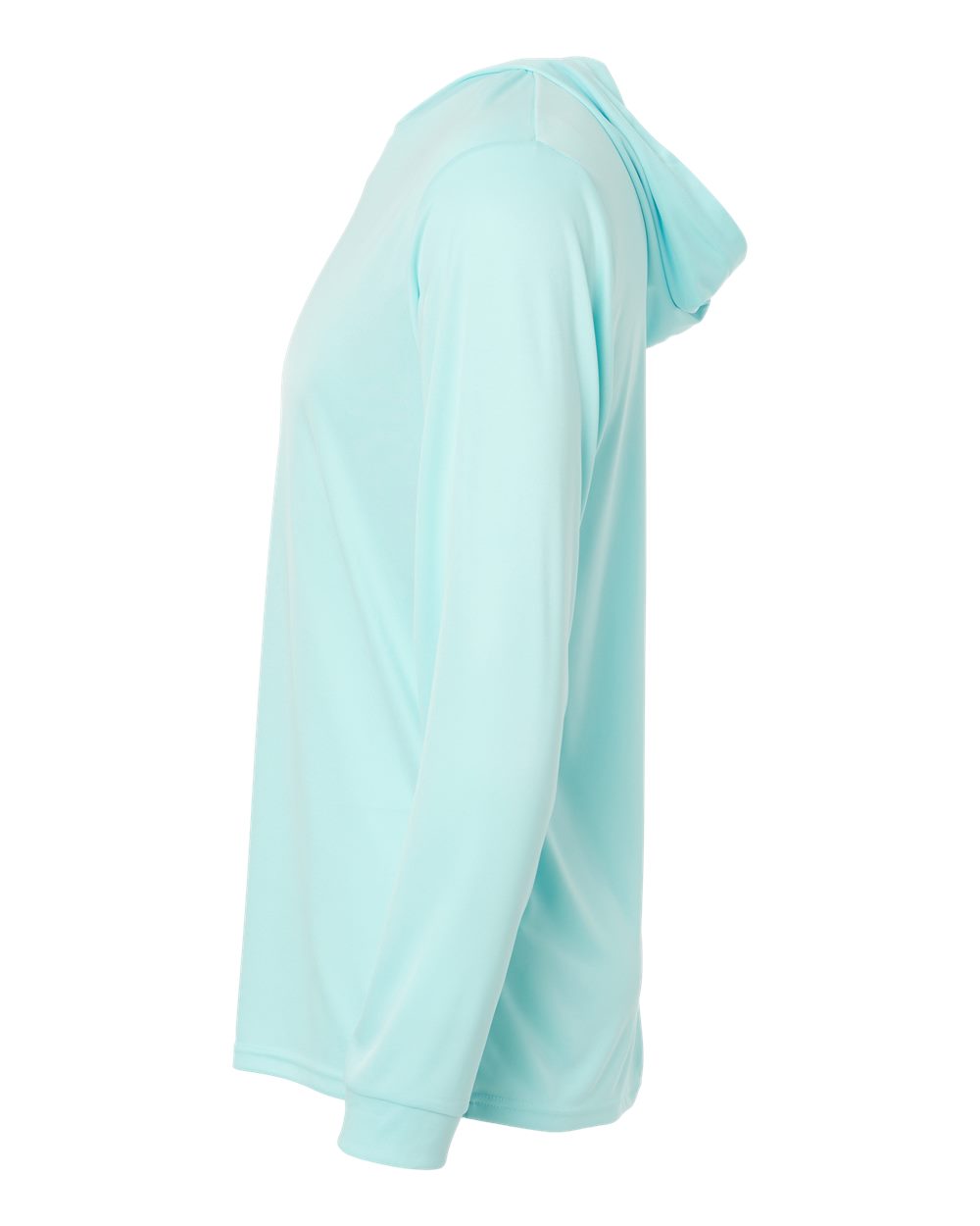 Unisex Bahama Performance Hooded Long Sleeve T-Shirt - DirectSide - B10571172 - Aqua Blue