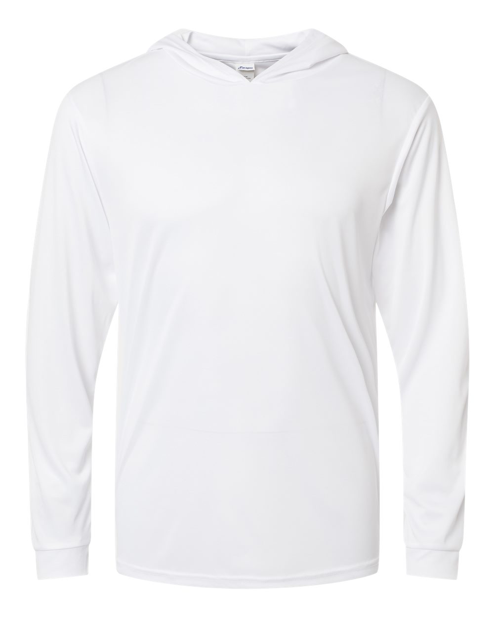 Unisex Bahama Performance Hooded Long Sleeve T-Shirt - Front - B10571002 - White