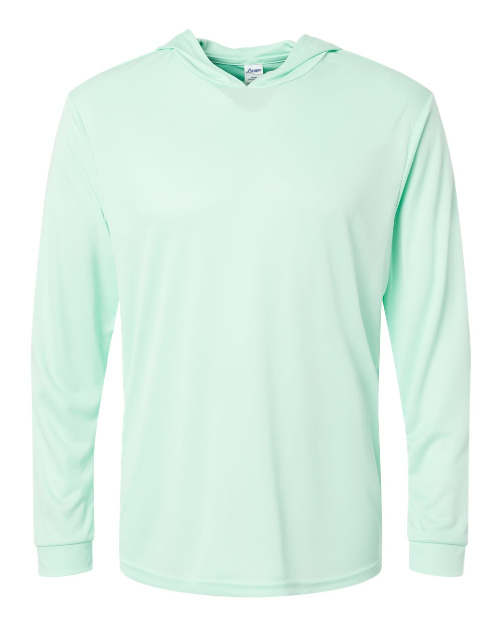 Unisex Bahama Performance Hooded Long Sleeve T-Shirt - Front - B10571102 - Mint Green