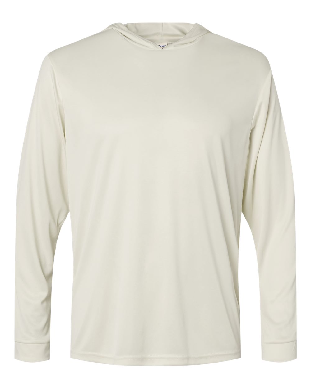 Unisex Bahama Performance Hooded Long Sleeve T-Shirt - Front - B10571242 - Sand