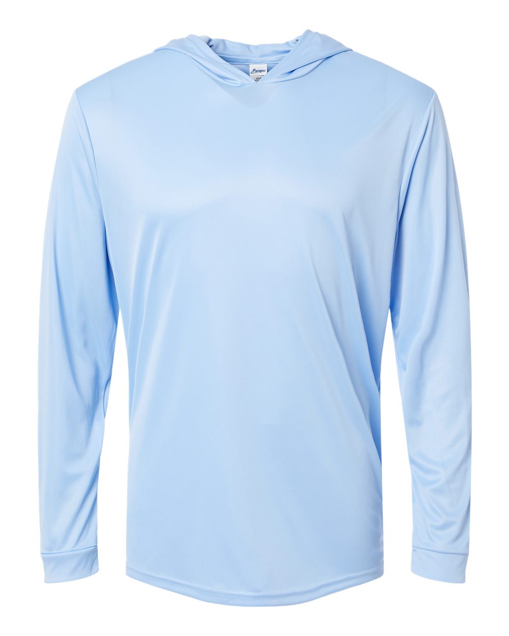 Unisex Bahama Performance Hooded Long Sleeve T-Shirt - Front - B10571262 - Blue Mist