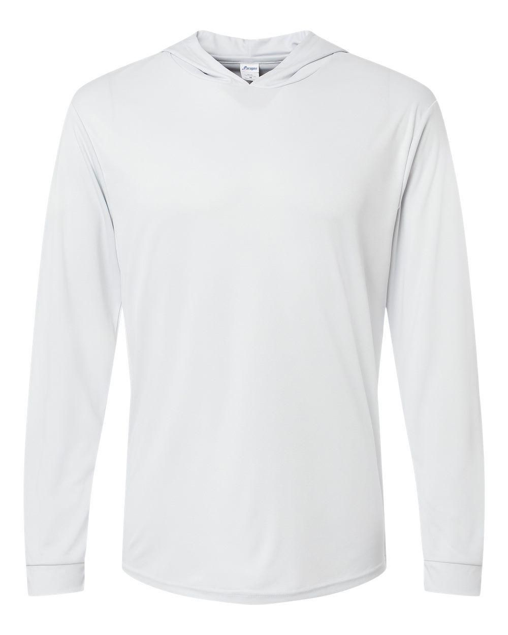 Unisex Bahama Performance Hooded Long Sleeve T-Shirt - Front - B10571352 - Aluminum