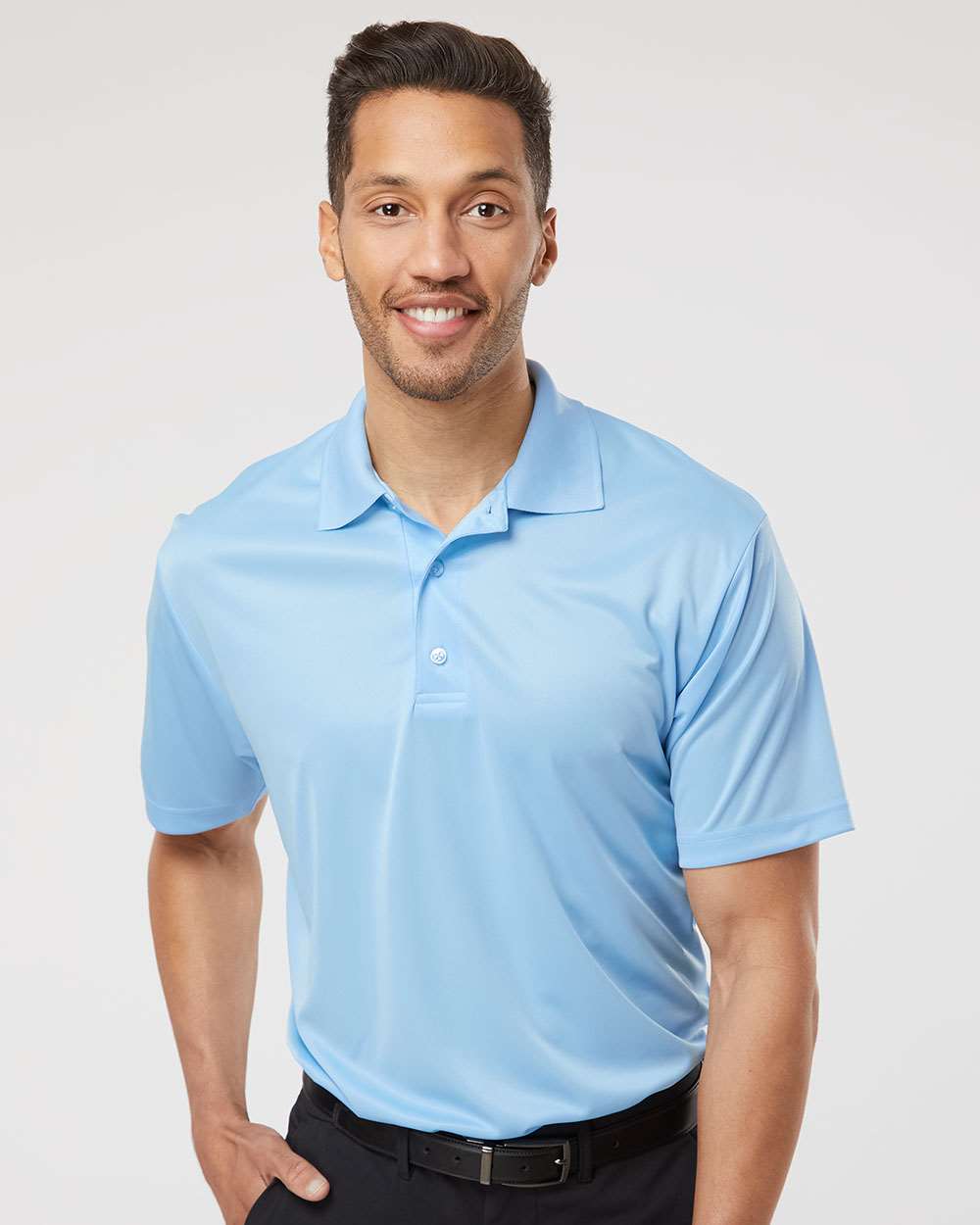 Men's Sebring Performance Polo - OnModelFront - B11071263 - Blue Mist