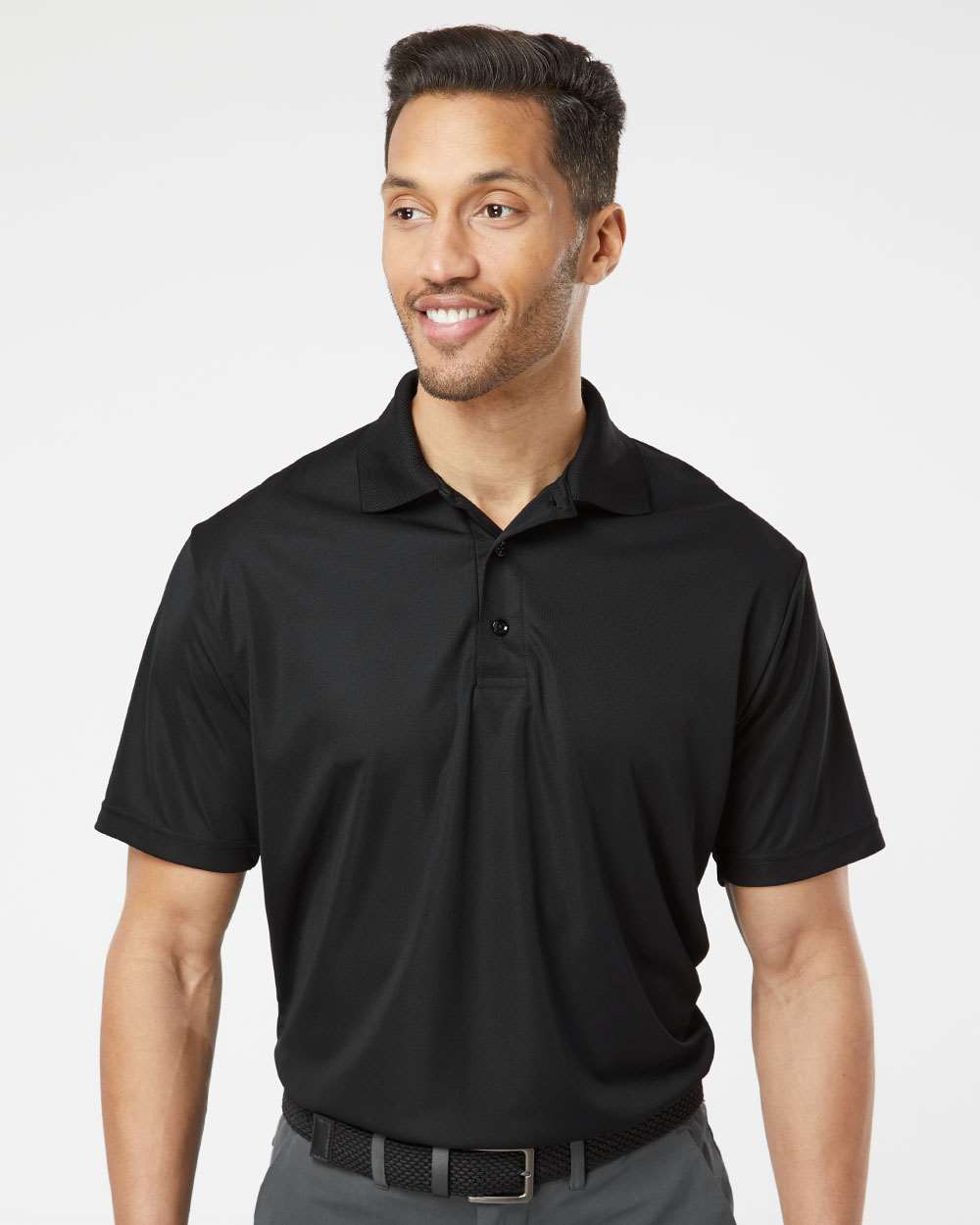Men's Sebring Performance Polo - OnModelFront - B11071503 - Black