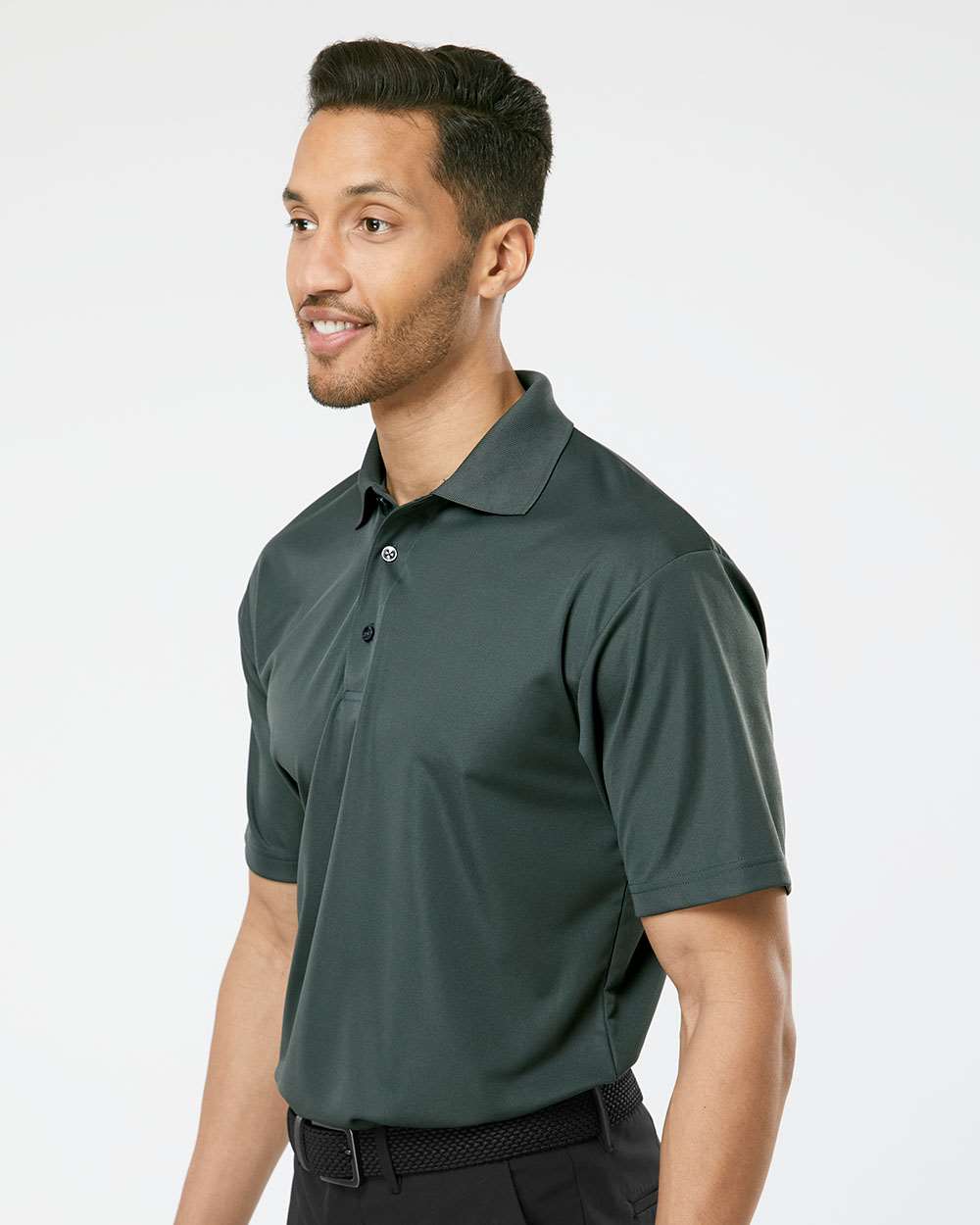 Men's Sebring Performance Polo - OnModelSide - B11071583 - Carbon
