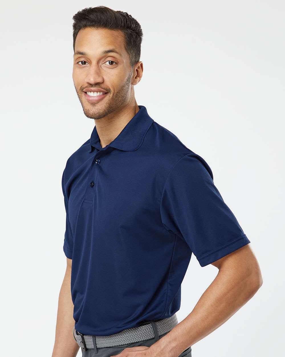 Men's Sebring Performance Polo - OnModelSide - B11071653 - Deep Navy
