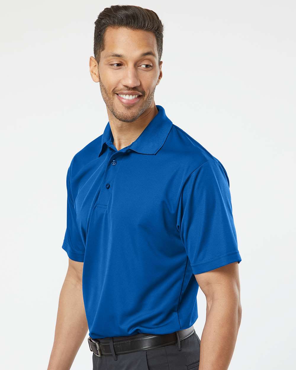 Men's Sebring Performance Polo - OnModelSide - B11071753 - Deep Royal
