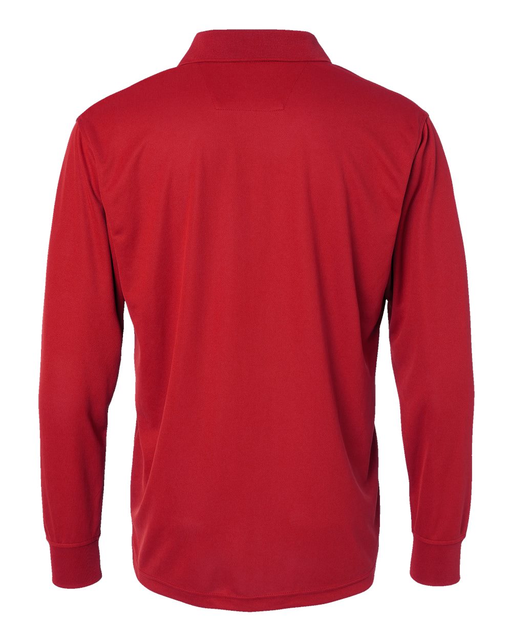 Men's Prescott Long Sleeve Polo - Back - B11371703 - Red
