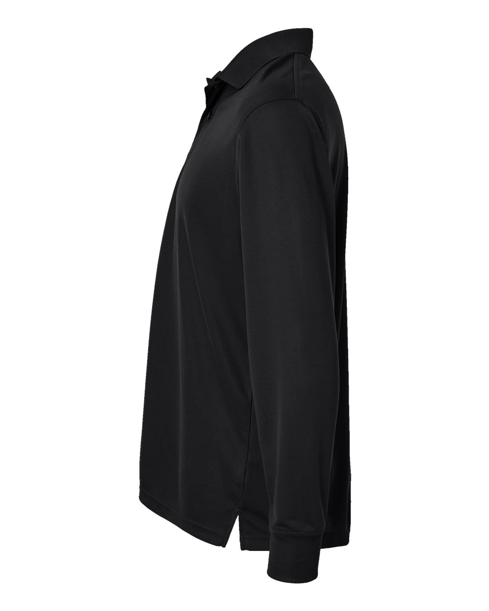 Men's Prescott Long Sleeve Polo - DirectSide - B11371503 - Black