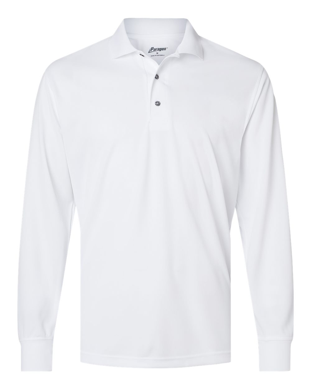 Men's Prescott Long Sleeve Polo - Front - B11371003 - White