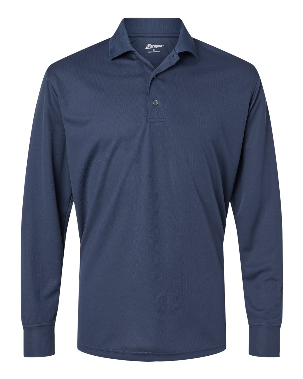Men's Prescott Long Sleeve Polo - Front - B11371653 - Navy