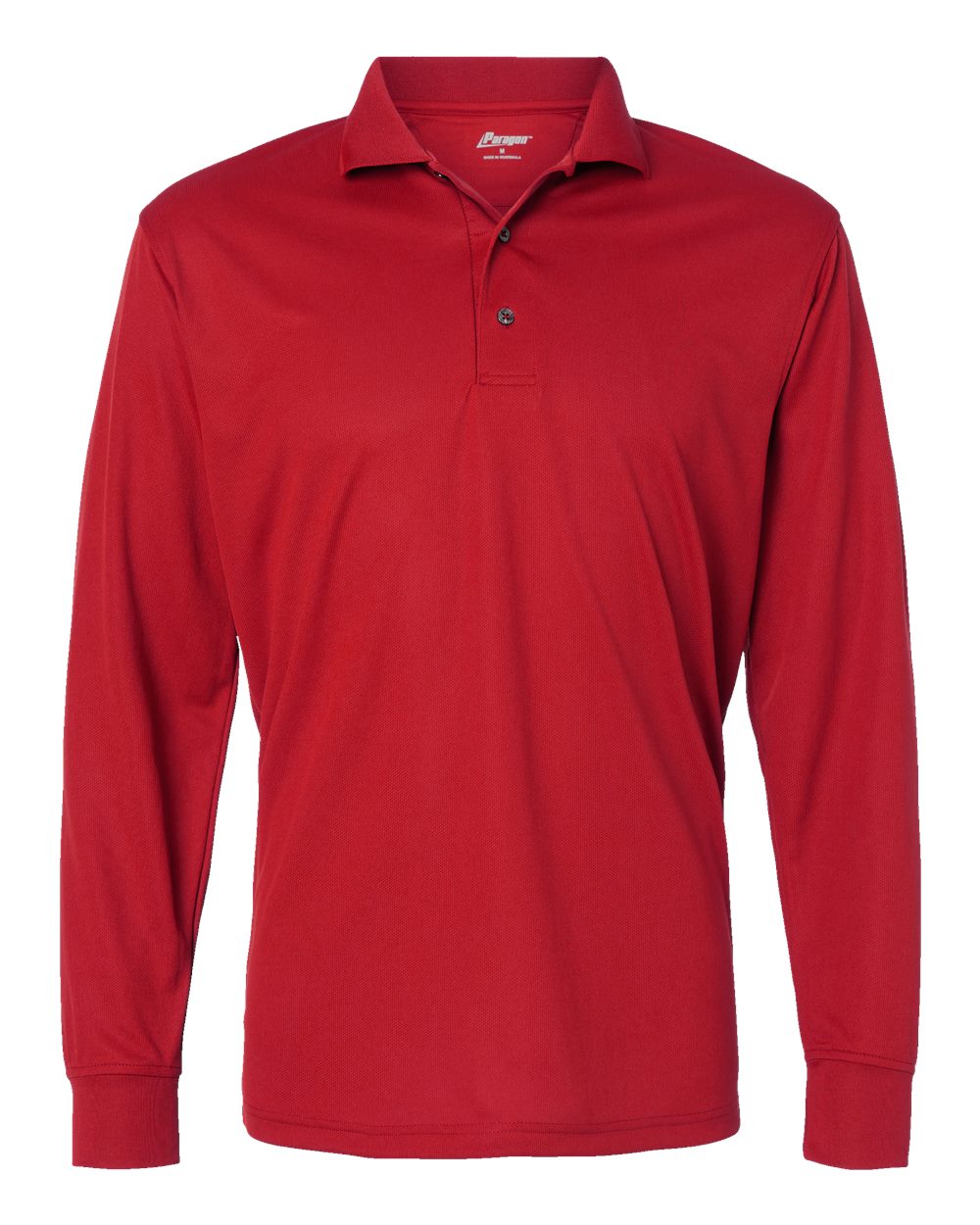 Men's Prescott Long Sleeve Polo - Front - B11371703 - Red