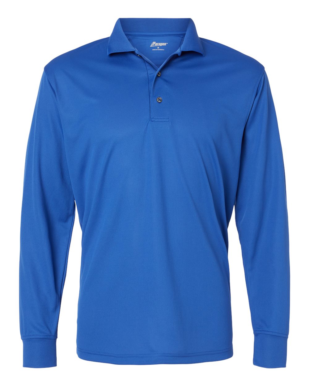 Men's Prescott Long Sleeve Polo - Front - B11371753 - Royal