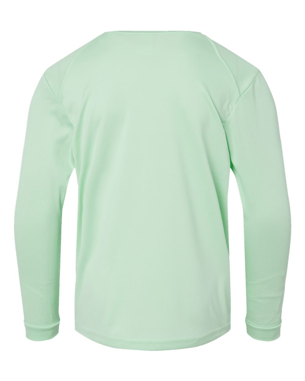 Youth Long Islander Performance Long Sleeve T-Shirt - Back - B12671103 - Mint Green