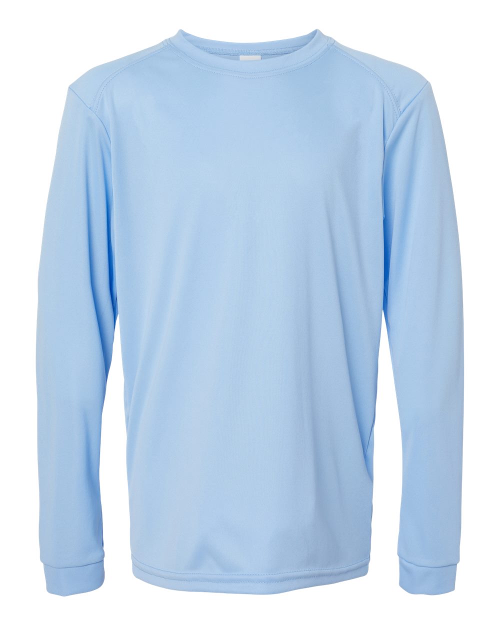 Youth Long Islander Performance Long Sleeve T-Shirt - Front - B12671253 - Blue Mist