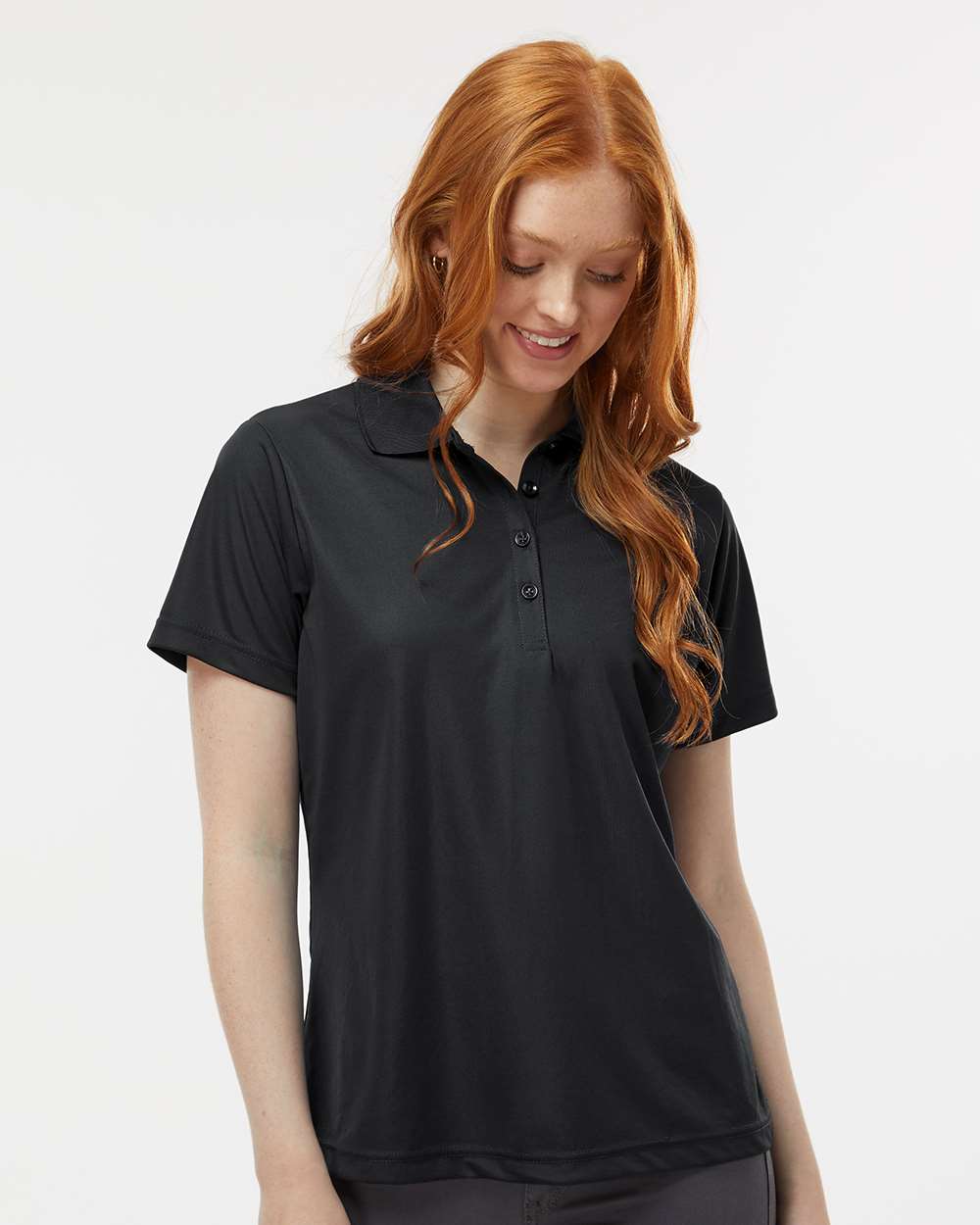 Women's Sebring Performance Polo - OnModelFront - B13571502 - Black