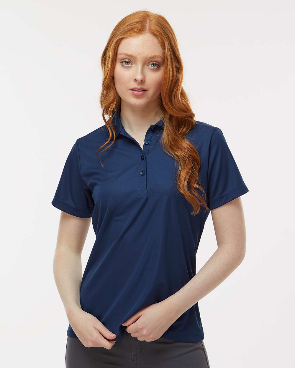 Women's Sebring Performance Polo - OnModelFront - B13571652 - Deep Navy
