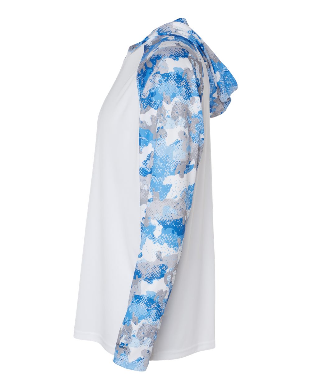 Unisex Tortuga Extreme Performance Hooded T-Shirt - DirectSide - B14871262 - White/ Blue Mist Camo